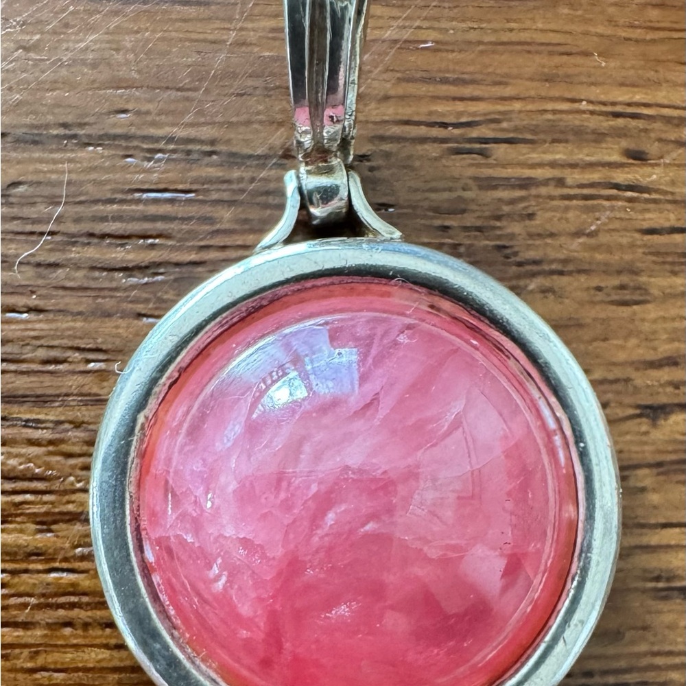 Pink Rhodocrosite Pendant - Picture 2 of 4